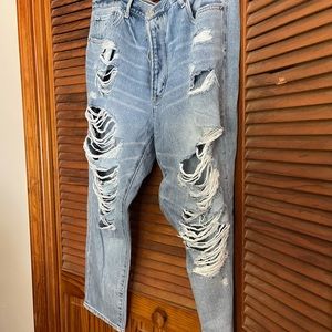 American Eagle high rise girlfriend jean